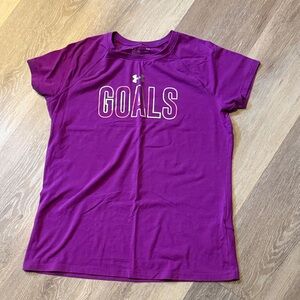 Under Armour Purple HeatGear Tee